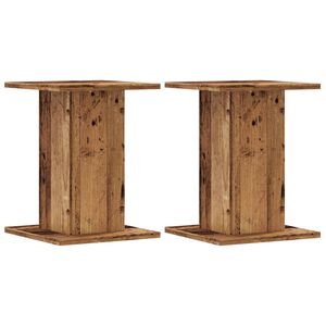 vidaXL Pflanzenst&auml;nder 2 Stk. Altholz-Optik 30x30x40 cm Holzwerkstoff