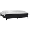 vidaXL Boxspringbett mit Matratze Schwarz 180x220 cm Samt