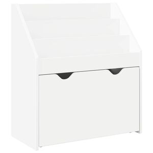 vidaXL Kinderregal mit Schubladen Wei&szlig; 60 x 29,5 x 69 cm Holzwerkstoff