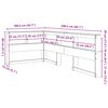 vidaXL Kopfteil mit B&uuml;cherregal L-Form Wei&szlig; 90 cm Massivholz Kiefer