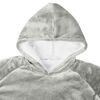 vidaXL Decken-Hoodie Grau L Fleece und Flanell