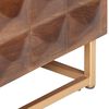 vidaXL TV-Schrank 124 x 29 x 45 cm, massives Mangoholz