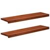 vidaXL Fensterb&auml;nke 2 stk. Braun 90 x 25 x 2 cm Massivholz Buche
