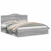 vidaXL Bettrahmen Sonoma-Grau 200 x 200 cm Massives Kiefernholz
