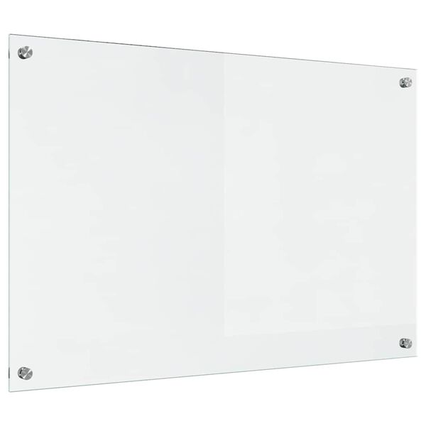 vidaXL Küchenrückwand Transparent 90 x 60 cm Gehärtetes Glas