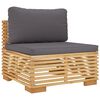 vidaXL 9-tlg. Garten-Lounge-Set mit Kissen Massivholz Teak