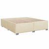 vidaXL Boxspringbett mit Matratze Creme 180x200 cm Stoff