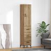 vidaXL Highboard Artisan-Eiche 69,5 x 34 x 180 cm Holzwerkstoff