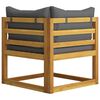 vidaXL 11-tlg. Garten-Lounge-Set mit Auflagen Massivholz Akazie