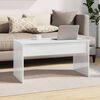 vidaXL Couchtisch Hochglanz-Weiß 102x50,5x52,5 cm Holzwerkstoff
