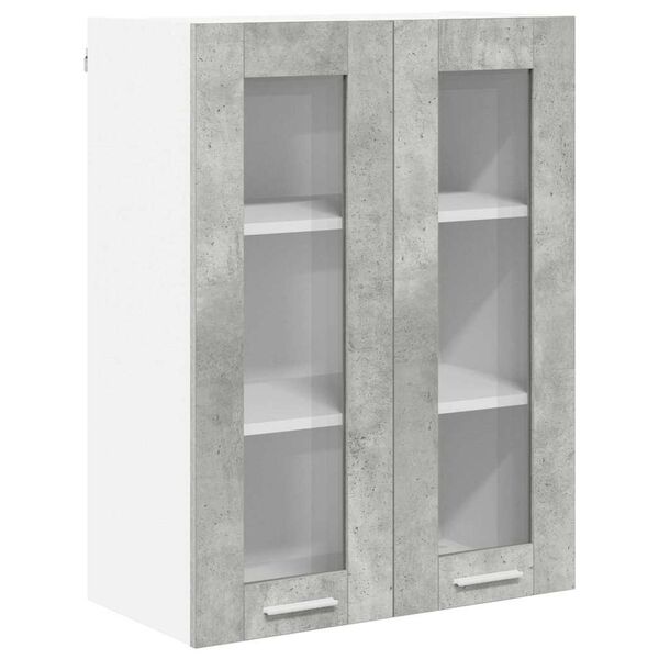 vidaXL H&auml;ngeschrank mit T&uuml;r Beton Grau 60 x 31 x 80 cm Holzwerkstoff