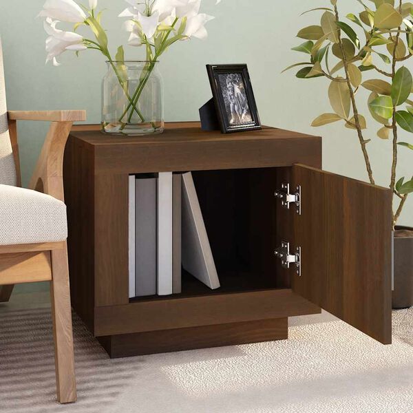 vidaXL Couchtisch Braun Eichen-Optik 51x50x45 cm Holzwerkstoff