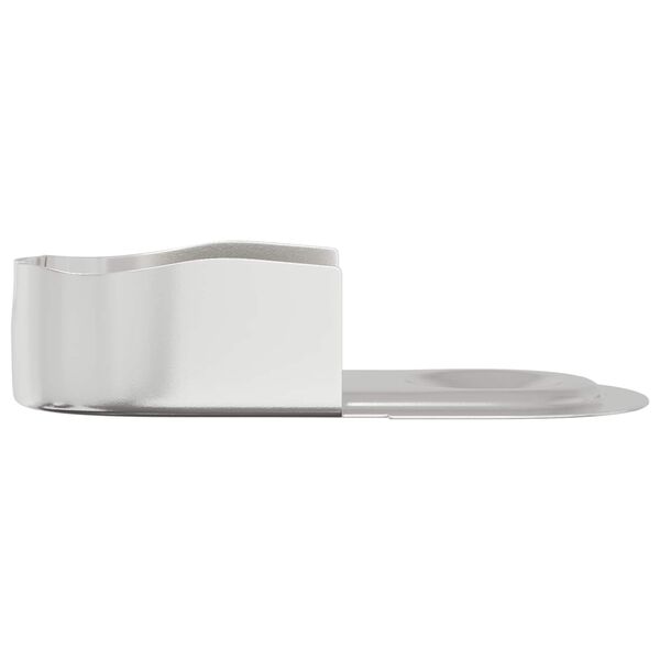 vidaXL Kleiderstangenhalter 12 pcs Wei&szlig;es Zink 40 x 18 x 10 mm Eisen