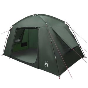 vidaXL H&uuml;tten-Zelt 4 Personen Olivegr&uuml;n Polyester