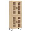 vidaXL Highboard Sonoma-Eiche 69,5x34x180 cm Holzwerkstoff