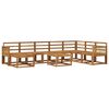 vidaXL Outdoor-Sofagarnitur 9 pcs Natur Massivholz Akazie