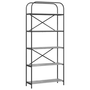 vidaXL B&uuml;cherregal 5 Ebenen 80 x 30 x 183 cm Holzwerkstoff