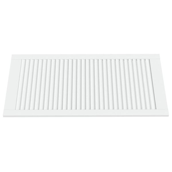 vidaXL Schrankt&uuml;ren Lamellen-Design 4 Stk Wei&szlig; 99,3x49,4 cm Massivholz