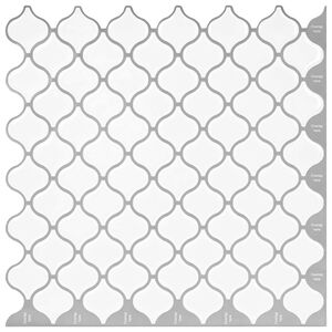 vidaXL Lanturn Fliese 20 pcs Wei&szlig; 27 x 27 cm Polyurethan und PET