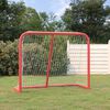 vidaXL Hockey-Tor Rot und Wei&szlig; 183x71x122 cm Polyester