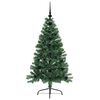 vidaXL K&uuml;nstlicher vorbeleuchteter Weihnachtsbaum Gr&uuml;n 120 cm PVC