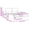 vidaXL Bettrahmen mit Kopfteil Sonoma-Eiche 200 x 200 cm Holzwerkstoff