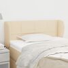 vidaXL Kopfteil mit Ohren Creme 83x23x78/88 cm Stoff