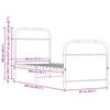 vidaXL Bettgestell ohne Matratze 80x200 cm Sonoma-Eiche Holzwerkstoff