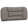 vidaXL Bett mit Matratze "Hvar" Taupe 90x190 cm Stoff