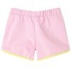 Kindershorts mit Besatz Knallrosa 140