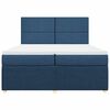vidaXL Boxspringbett mit Matratze Blau 200x200 cm Stoff
