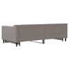 vidaXL Tagesbett Ausziehbar Taupe 90x200 cm Stoff