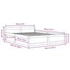 vidaXL Bett mit Schubladen 150x200 cm