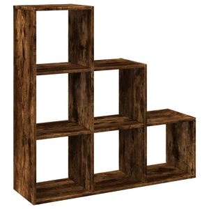 vidaXL Raumteiler-B&uuml;cherregal 3 Etagen R&auml;uchereiche 99x29x99 cm
