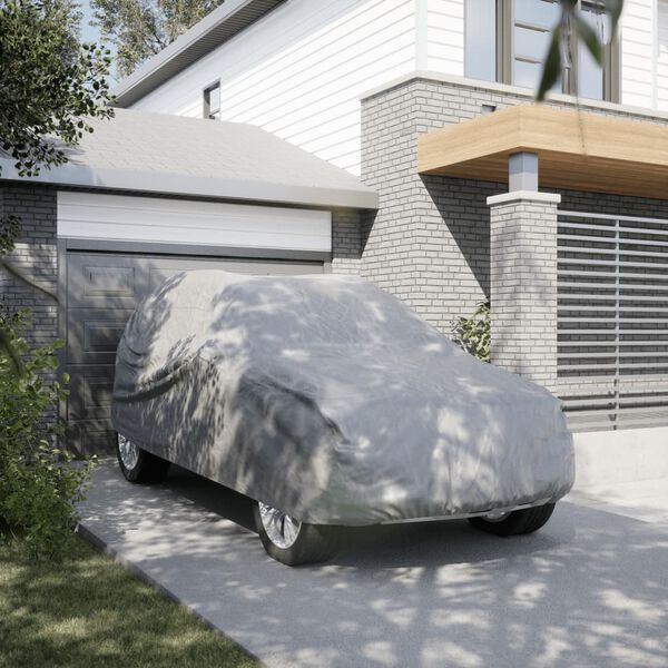 vidaXL Autoabdeckung f&uuml;r SUV Voll Grau M Vliesstoff