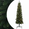 vidaXL K&uuml;nstlicher schlanker Weihnachtsbaum 120 cm 150 LEDs