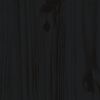 vidaXL Tagesbett Schwarz 80x200 cm Massivholz Kiefer