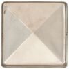vidaXL Pfostenkappen 6 Stk. Pyramide Edelstahl 91 x 91 mm