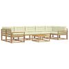 vidaXL Outdoor-Sofagarnitur 6 stk. Wei&szlig; und Creme