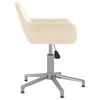 vidaXL Esszimmerst&uuml;hle 2 Stk. Drehbar Creme Samt