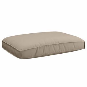 vidaXL Kissen Oxford-Stoff Taupe 120 x 80 x 12 cm