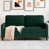 vidaXL 2-Sitzer-Sofa Dunkelgr&uuml;n 140 cm Samt