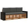 vidaXL Sofagarnituren mit Kissen 3 pcs Massivholz Akazie
