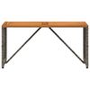 vidaXL Tisch f&uuml;r Outdoor Grau 80 x 40 x 40 cm Stahl und Poly Rattan