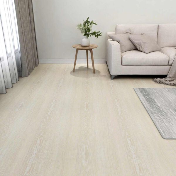 vidaXL Bodenplanken 55 pcs Beige 5,11 m&sup2; PVC