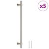 vidaXL M&ouml;belgriffe 5 Stk. Silbern 224 mm Edelstahl