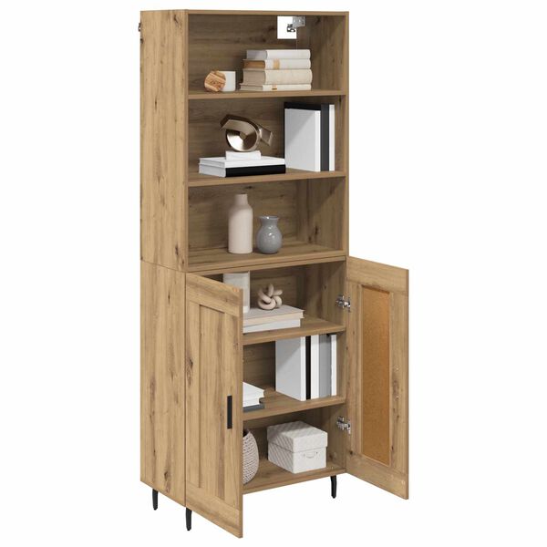 vidaXL Highboard Artisan-Eiche 69,5 x 34 x 180 cm