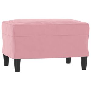 vidaXL Fu&szlig;hocker Rosa 60x50x41 cm Samt