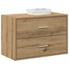 vidaXL Schrank mit 2 Schubladen Artisan-Eiche 60x31x40cm Holzwerkstoff