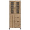 vidaXL Highboard Artisan-Eiche 69,5 x 34 x 180 cm Holzwerkstoff
